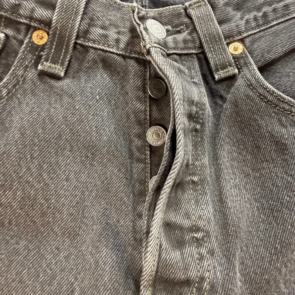 Levi 501 XX Jeans Original Straight 32x32 (FIT 30x30) Black Y2K Retro Grunge